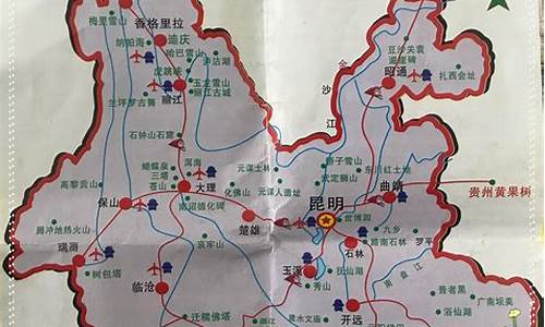 云南丽江旅游路线地图_云南丽江旅游路线地