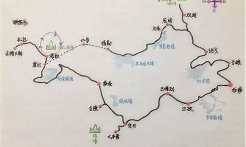 山东旅游路线图简笔画简单_山东旅游路线图