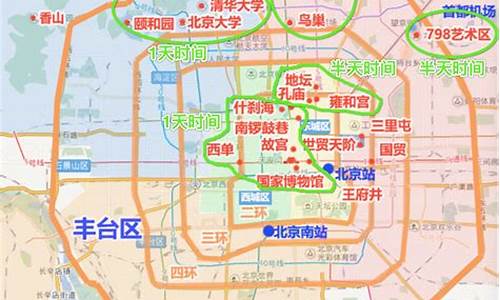 北京热门景点地图图片_北京热门景点地图图