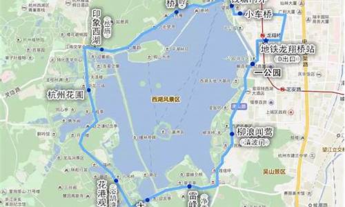 杭州西湖的旅游路线_杭州西湖旅游路线示意图