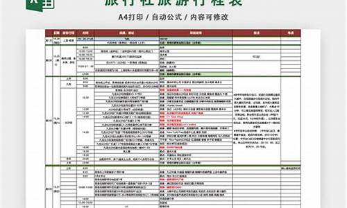 旅游攻略表格教学_旅游攻略表格怎么做